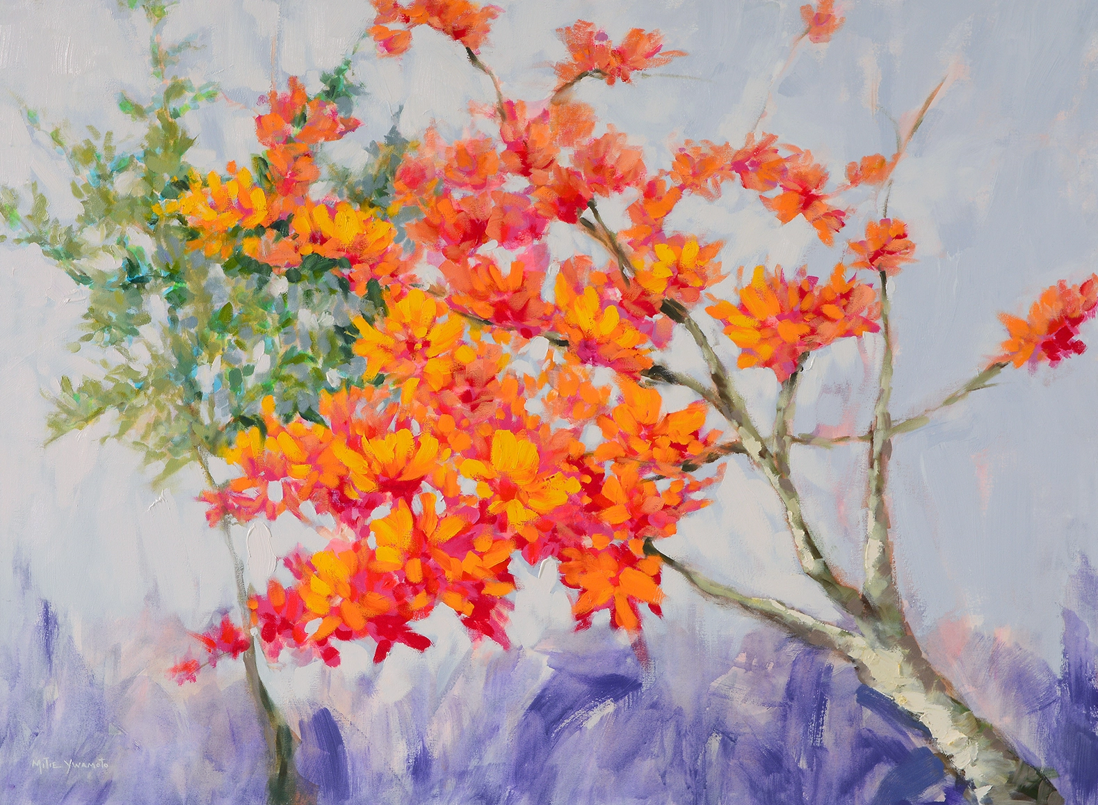 Flores Encantadas • Óleo s/ tela  1,35 x 1,00 m
