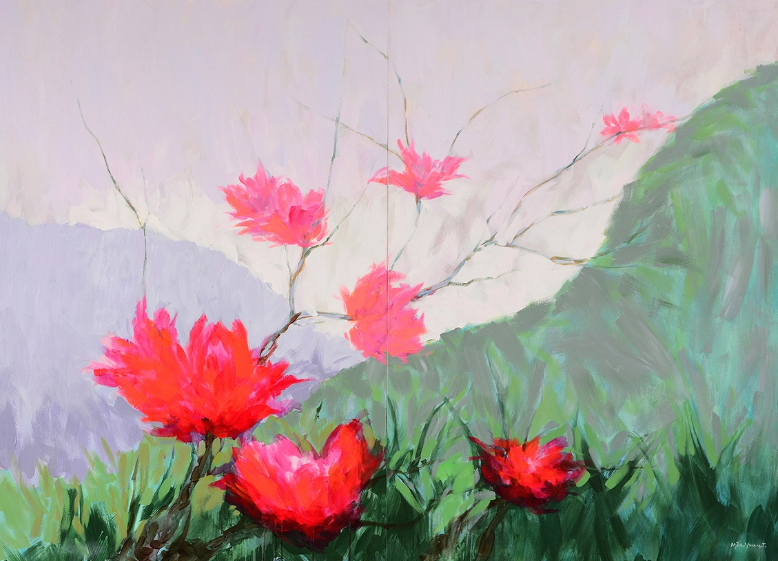 Flores na Montanha • Óleo s/ tela  2,00 x 1,45 m