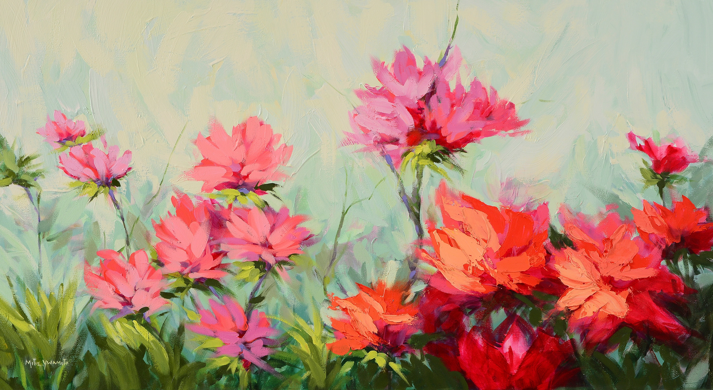 Natureza Viva • Óleo s/ tela  1,50 x 0,80 m